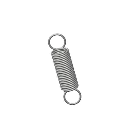 Extension Spring, O= .300, L= 1.25, W= .030